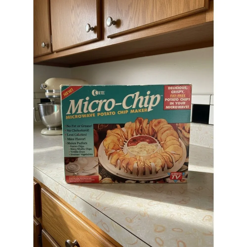Vintage 1995 Koktel Micro-Chip‎ Microwave Potato Chip Maker NIB